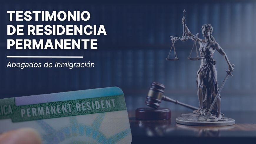 Testimonio de Residencia Permanente